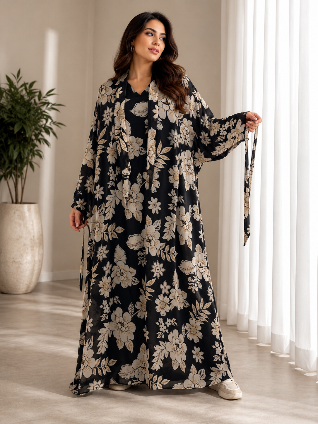 Yaqout Chiffon Dress